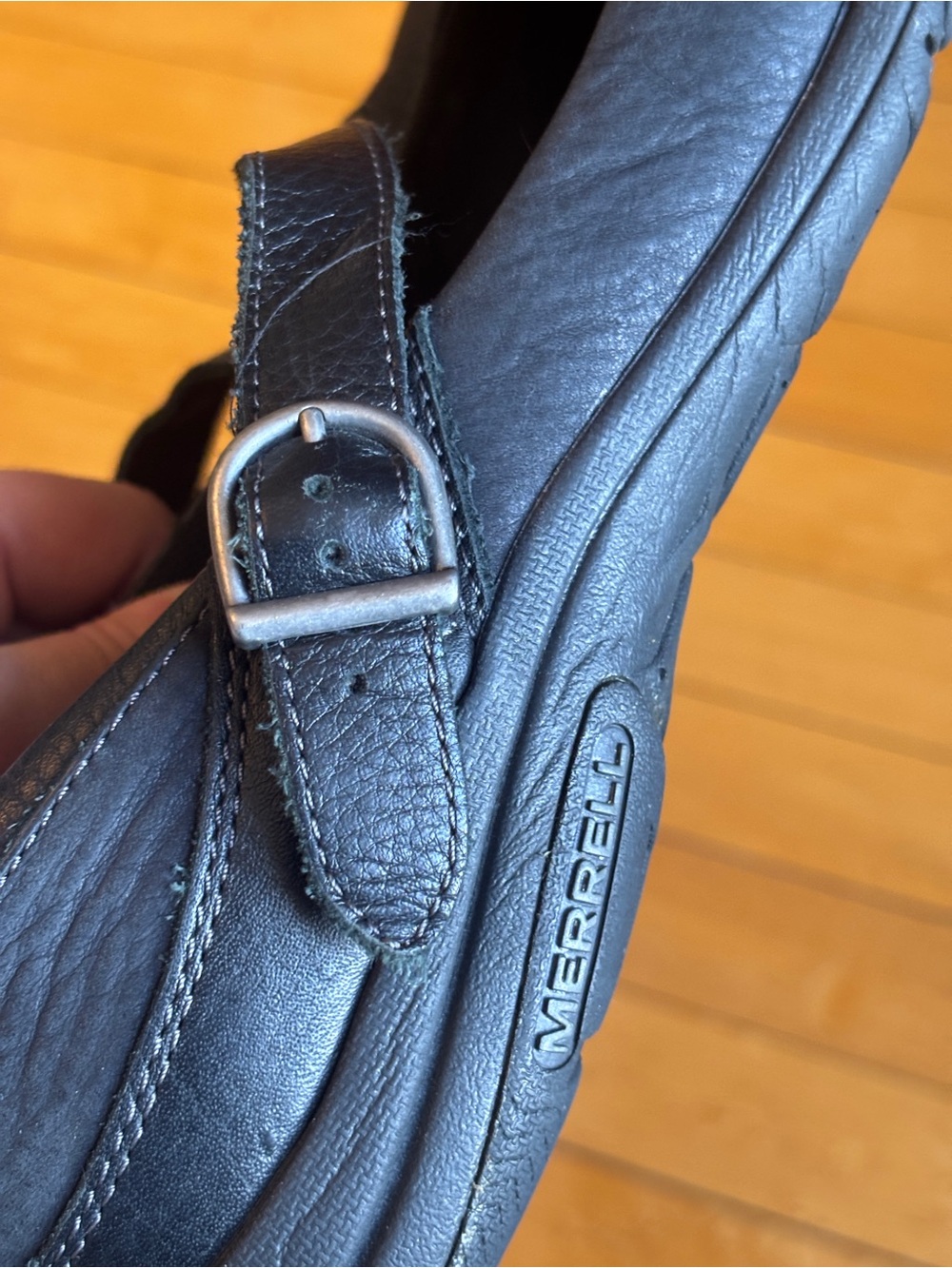 EUC Vintage Merrell Dassie MJ Black Leather Mary Jane Comfort Shoe | Women’s 8.5 - Picture 12 of 16